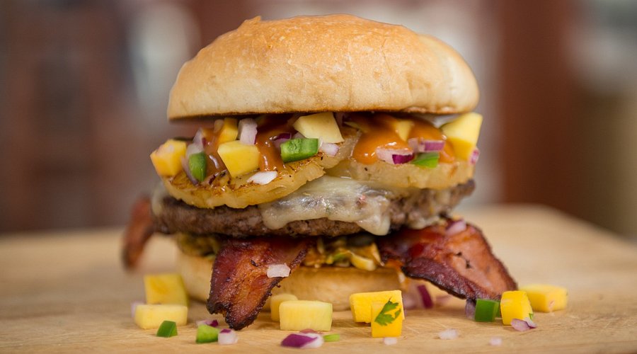 Tycoon Flats signature dishes Bacon Apple Burger
Fried Pickle Spears
Sweet Potato Fries